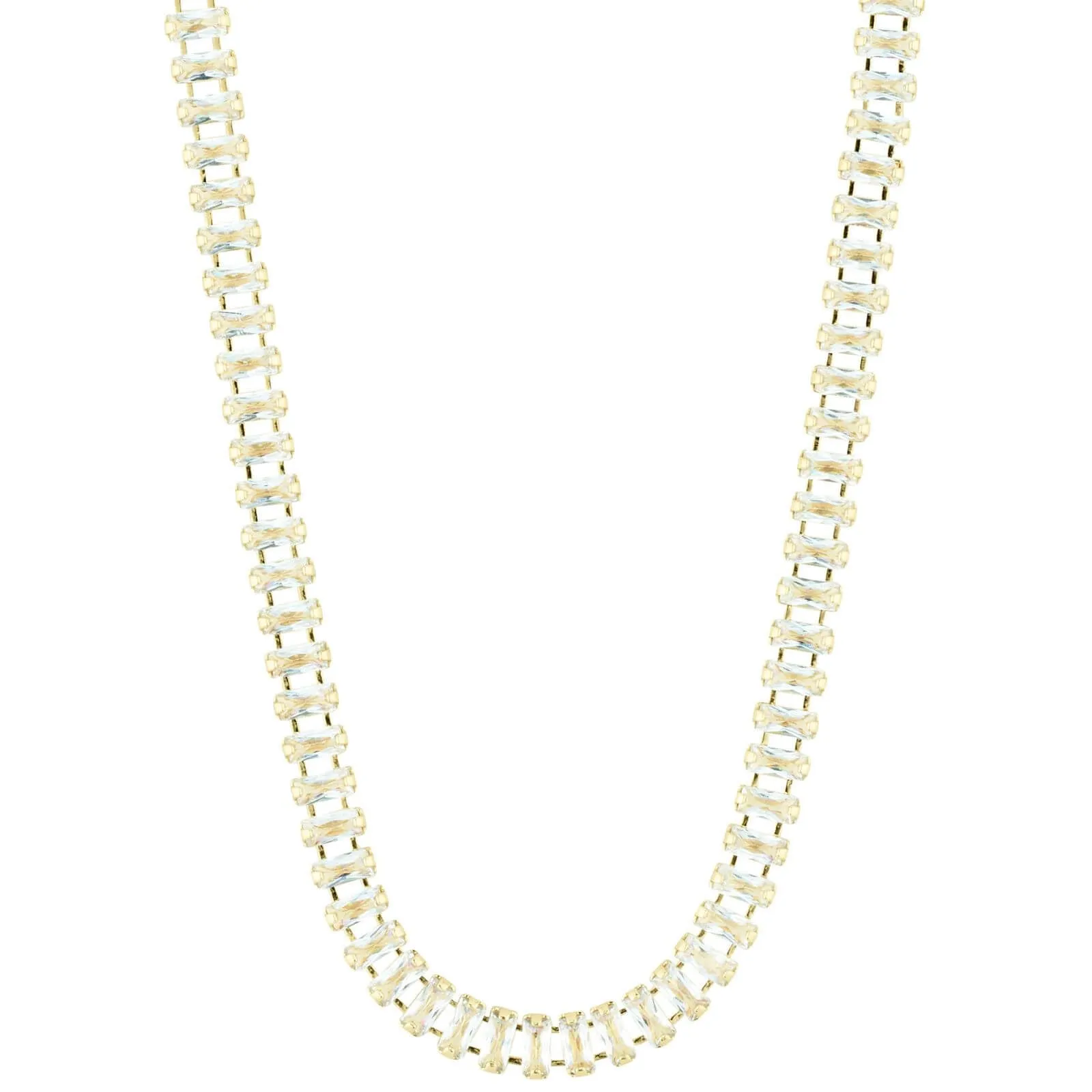 Pilgrim Rue Gold Crystal Necklace