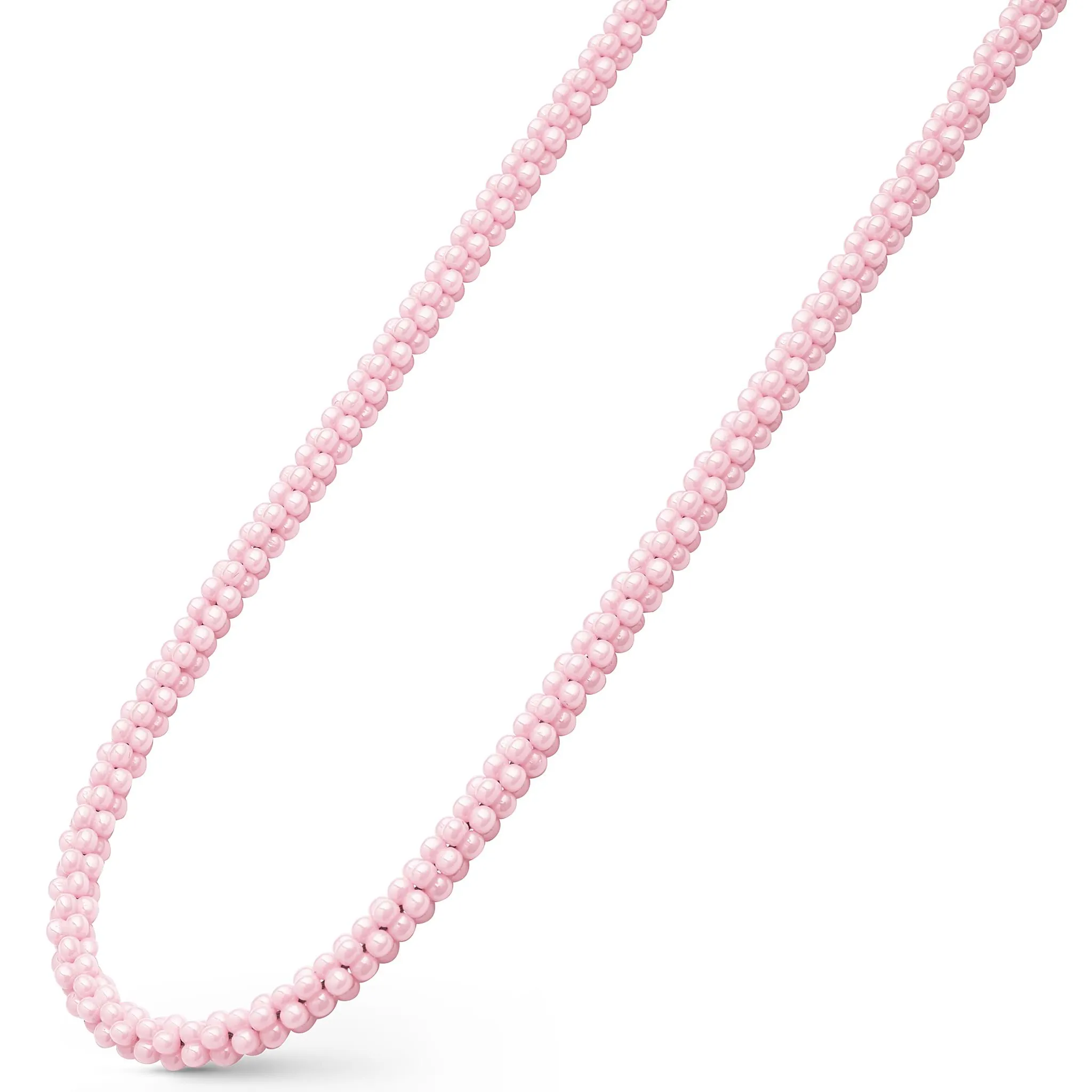 Pink Caviar Pink Ceramic Beaded Necklace | 5mm