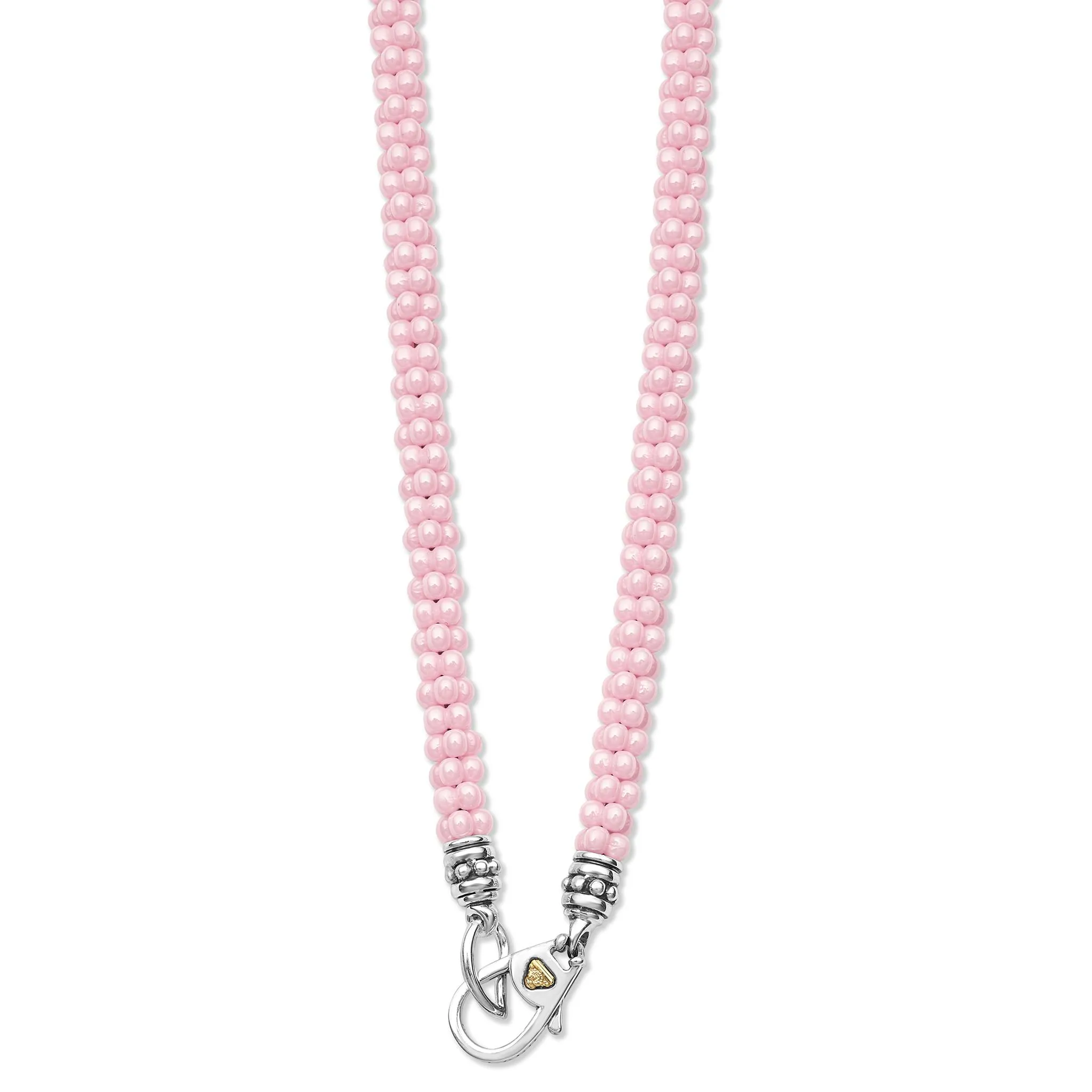 Pink Caviar Pink Ceramic Beaded Necklace | 5mm