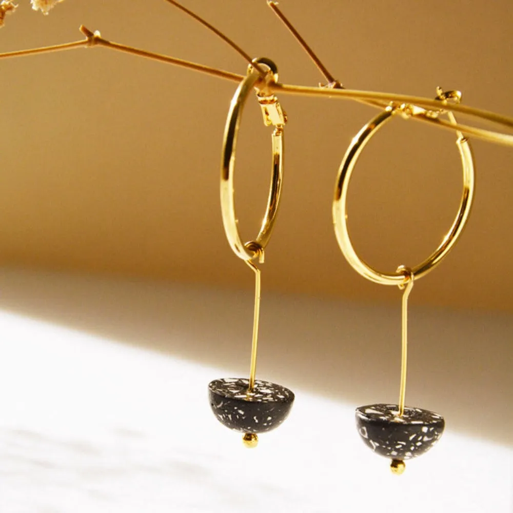Pithy Luxury Jewellery - Eclisse Hoop Earrings