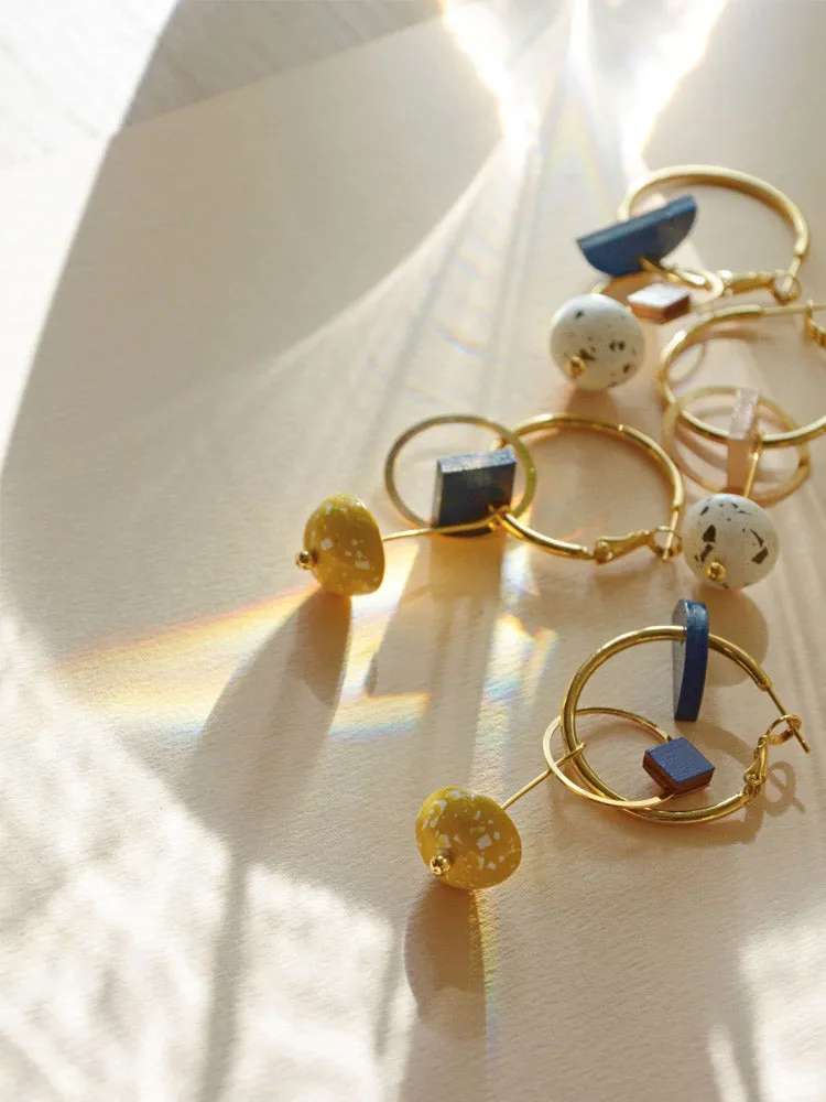 Pithy Luxury Jewellery - Eclisse Hoop Earrings