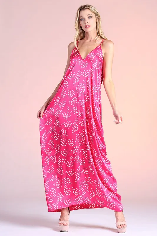 Pixie Dust Satin Cocoon Cami Maxi (Various Colors), Tyche