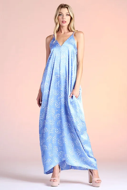 Pixie Dust Satin Cocoon Cami Maxi (Various Colors), Tyche