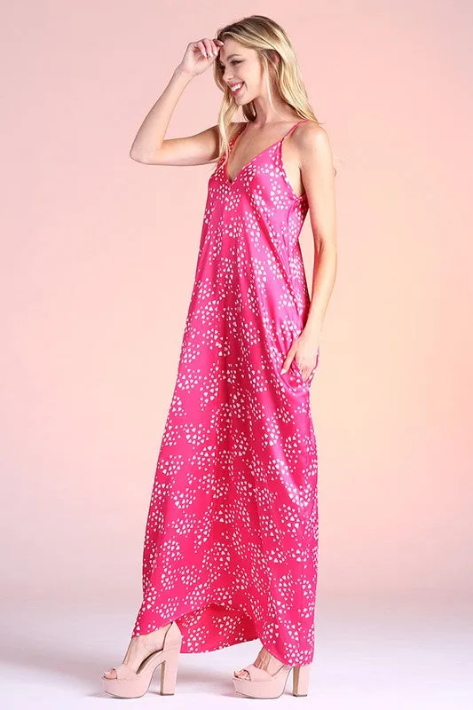 Pixie Dust Satin Cocoon Cami Maxi (Various Colors), Tyche