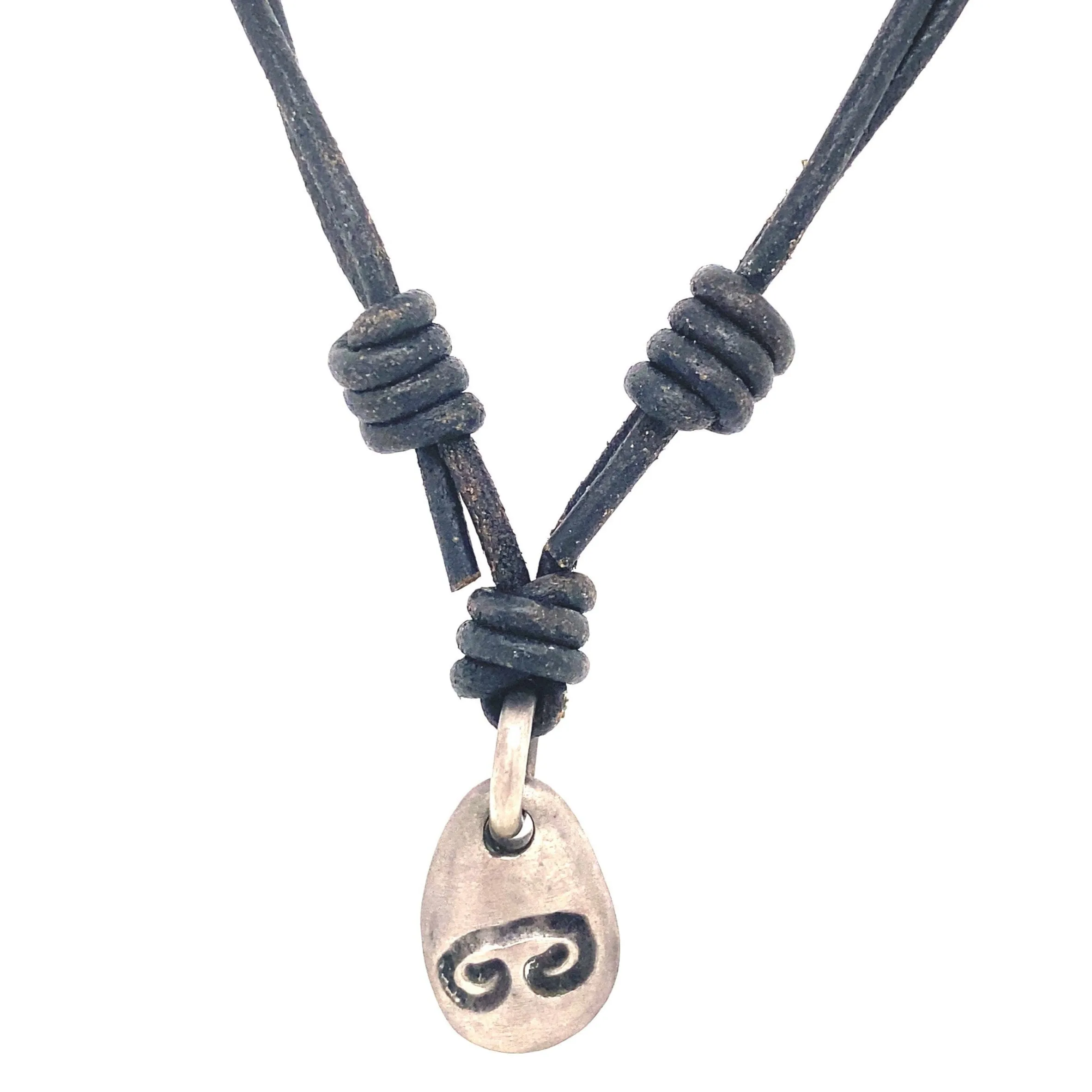 Poor Cat Men's Water Sanctuary Leather Cord Necklace