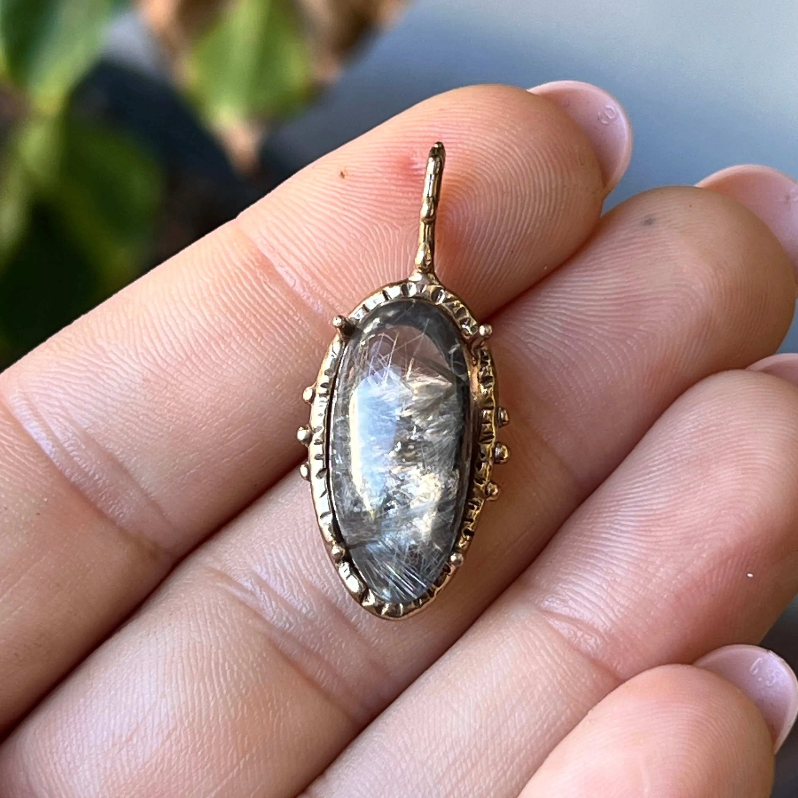 PRE-ORDER FOR VAST- Brookite in Quartz Pendant