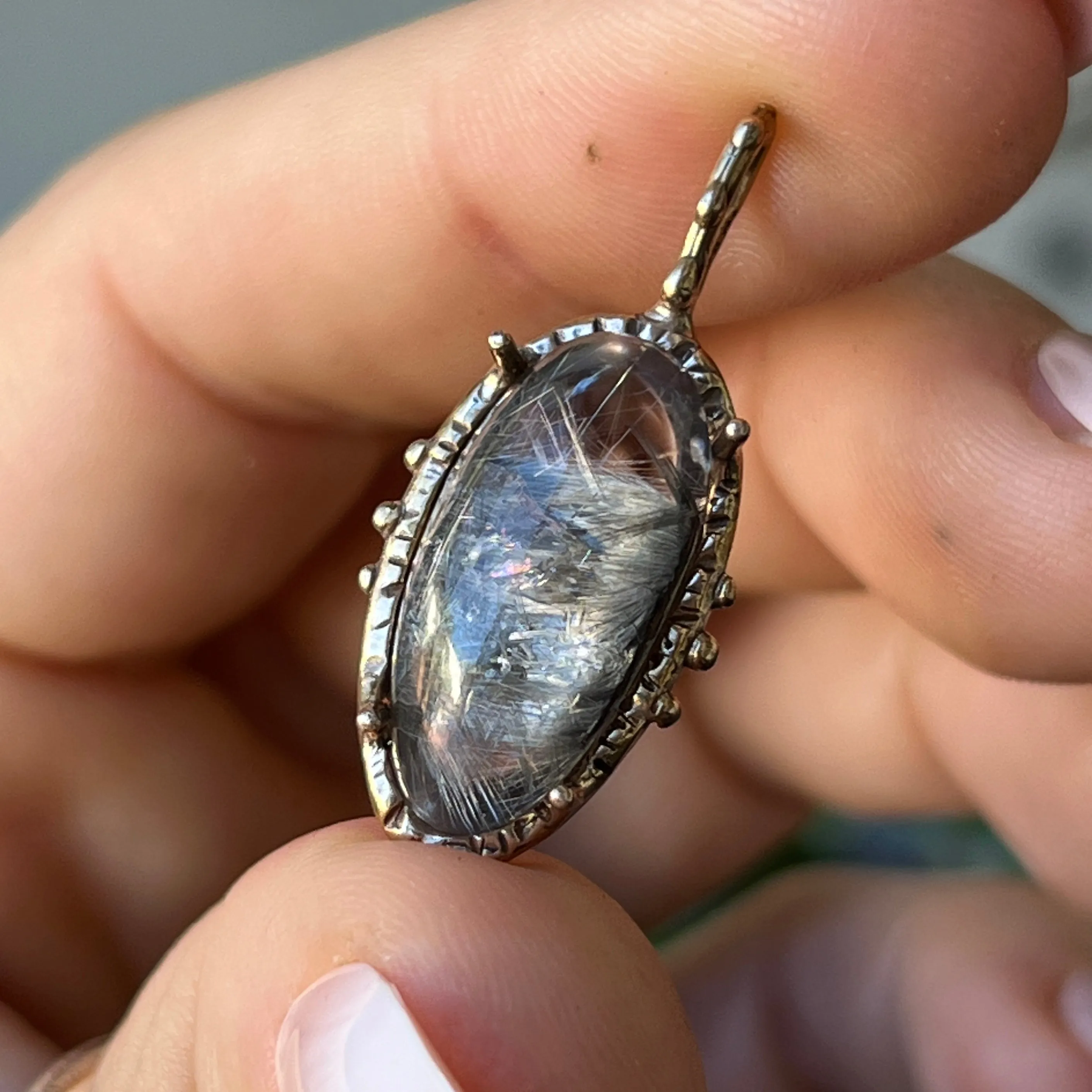 PRE-ORDER FOR VAST- Brookite in Quartz Pendant