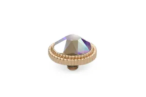 Qudo Fabero 10mm Gold Topper - Crystal Aurora Boreale
