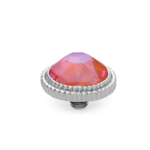 Qudo Fabero 10mm Silver Topper - Orange Glow Delite
