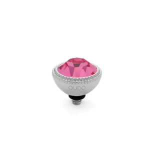 Qudo Fabero 11mm Silver Topper - Rose