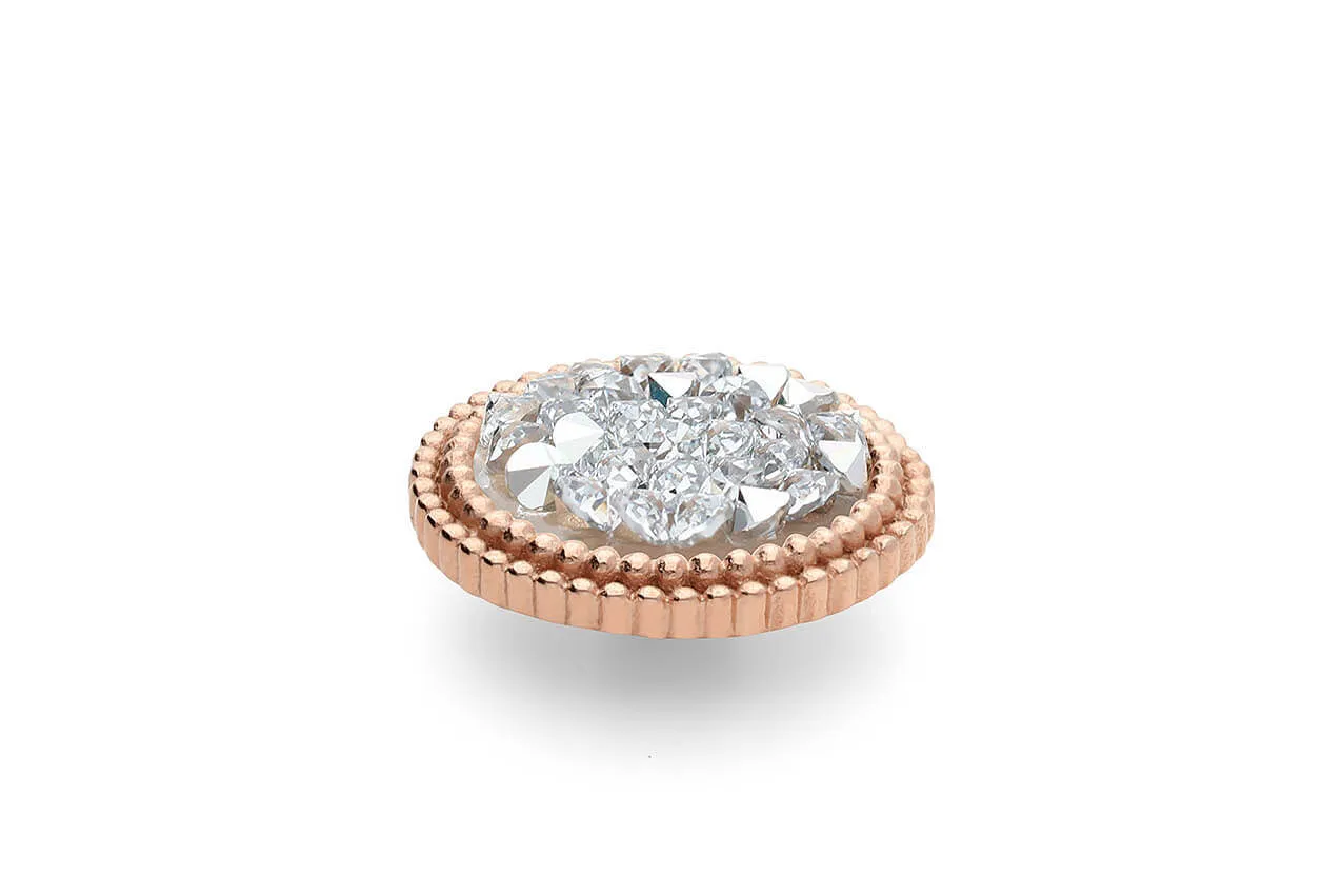 Qudo Fabero 15mm Rose Gold Topper - Comet Argent Light