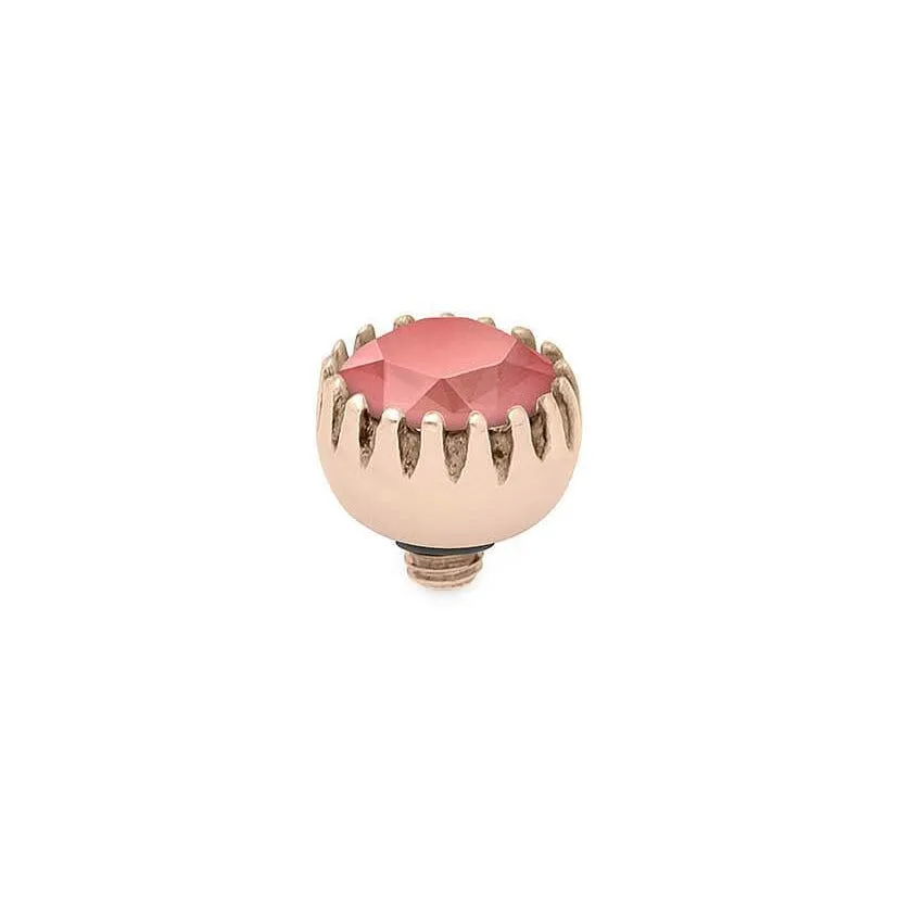 Qudo London 8mm Rose Gold Topper - Light Coral