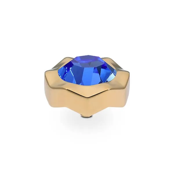 Qudo Nemoli 13mm Gold Topper - Sapphire