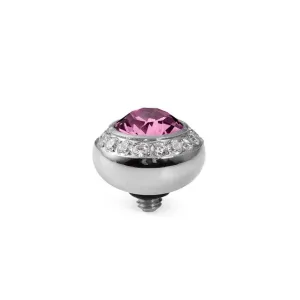 Qudo Tondo Deluxe 10mm Silver Topper - Rose