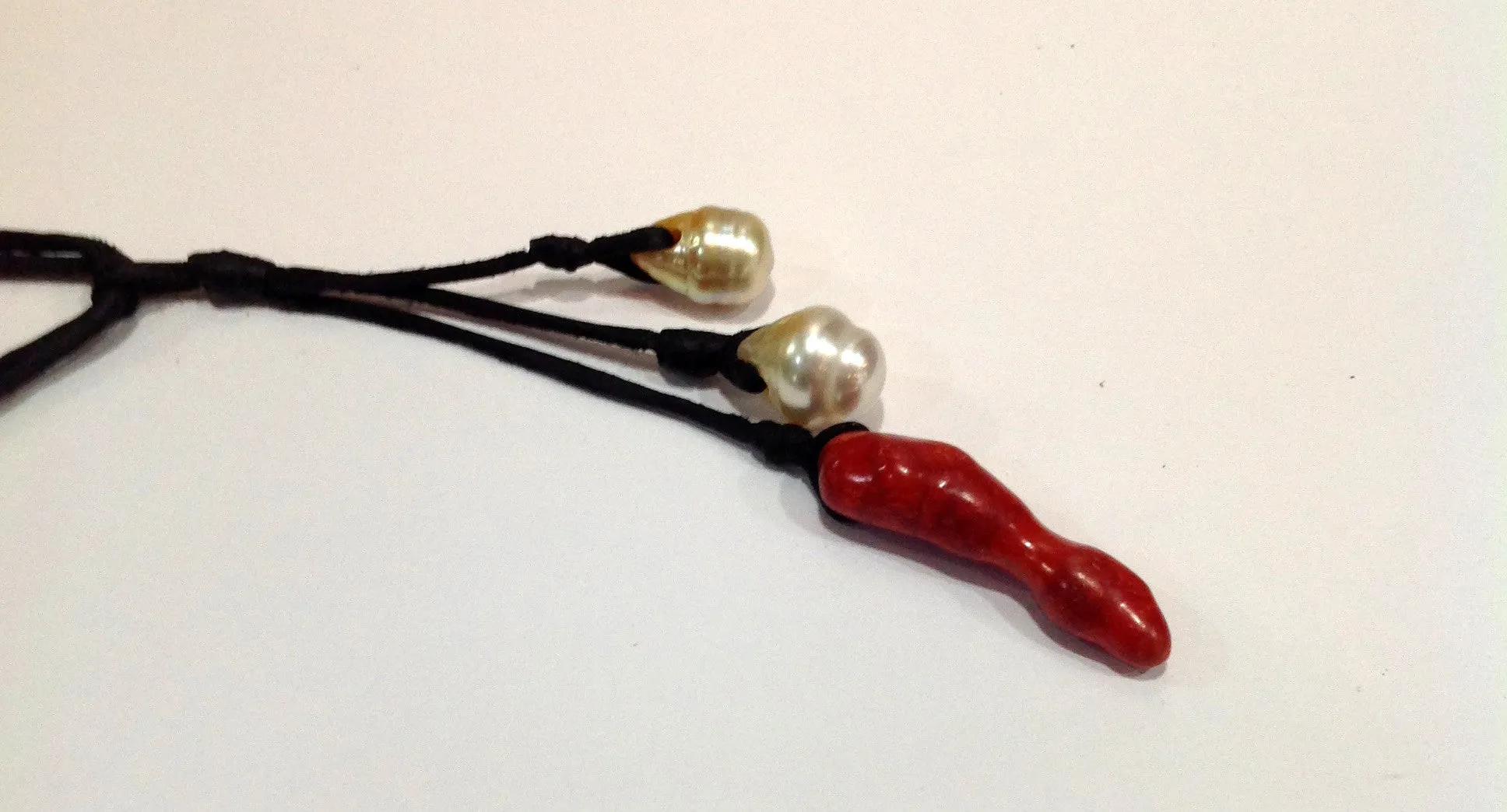 "Red Hot Chili Peppers" South Sea and Coral Unisex Necklace