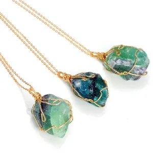 Rainbow Crystal Chakra Necklace