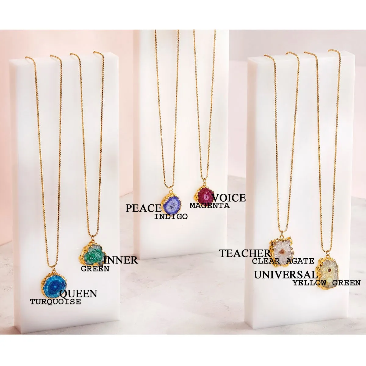 Raw Agate Necklaces