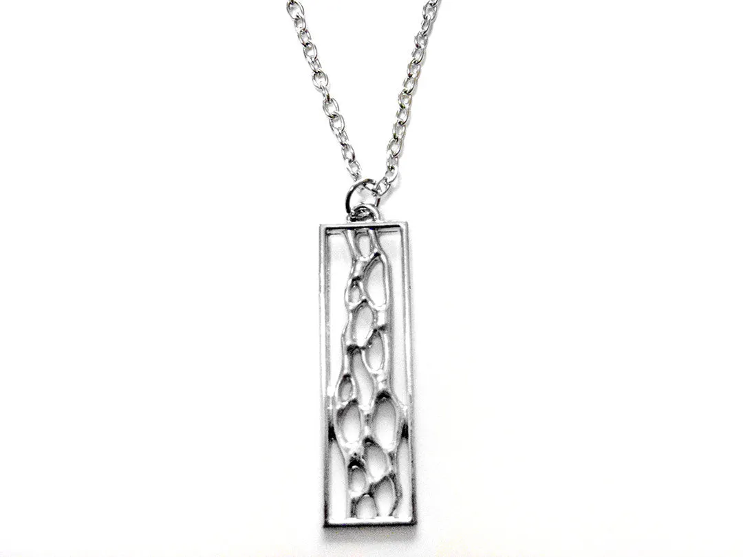 Rectangular Coral Necklace