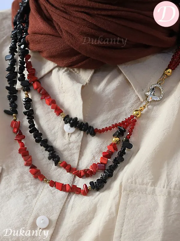 Renad Seashell Necklace - Crystal and Seashell