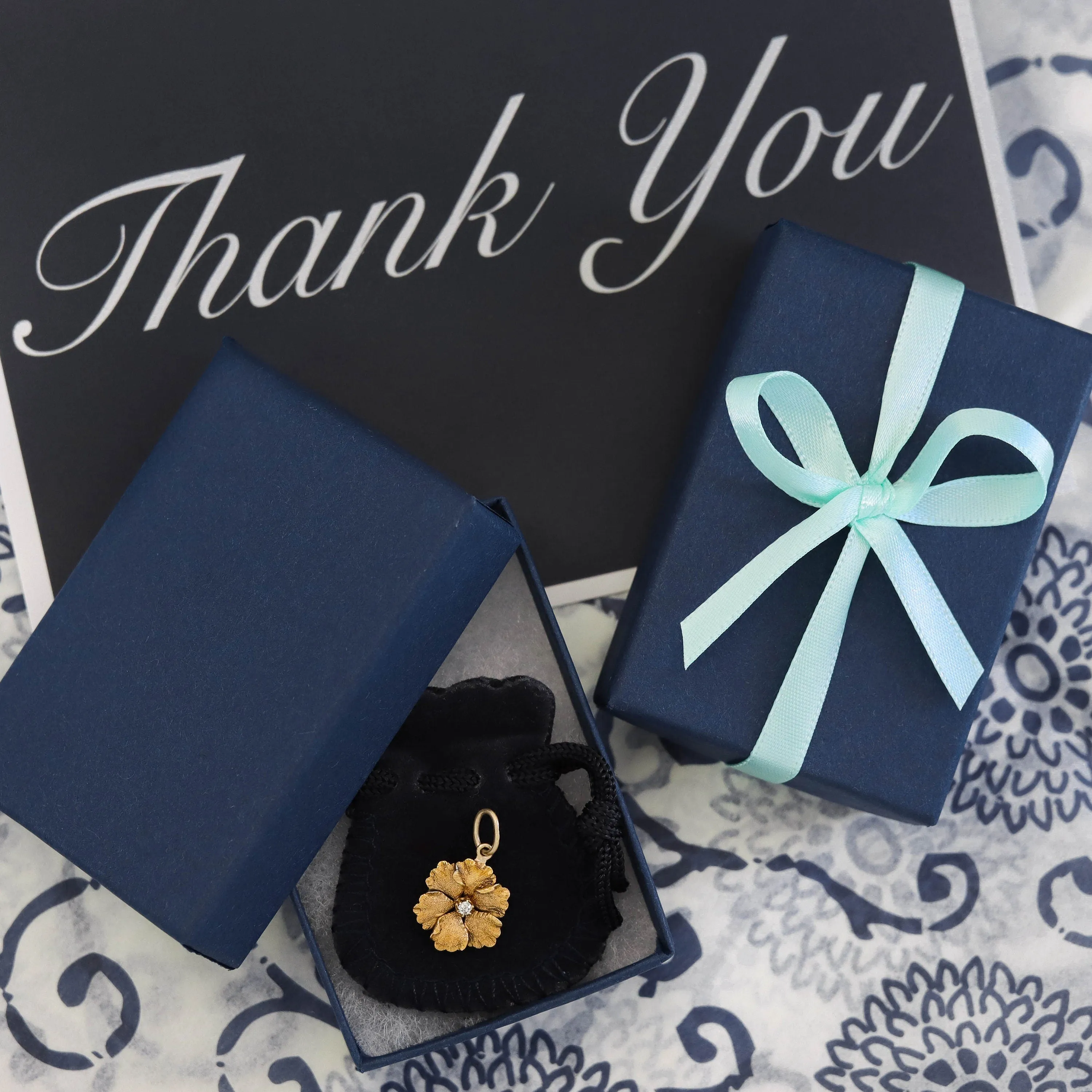 RESERVED for M. - Antique Shell Charm of 14k Gold