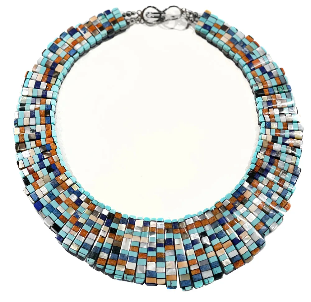 Reversible Mosaic Necklace