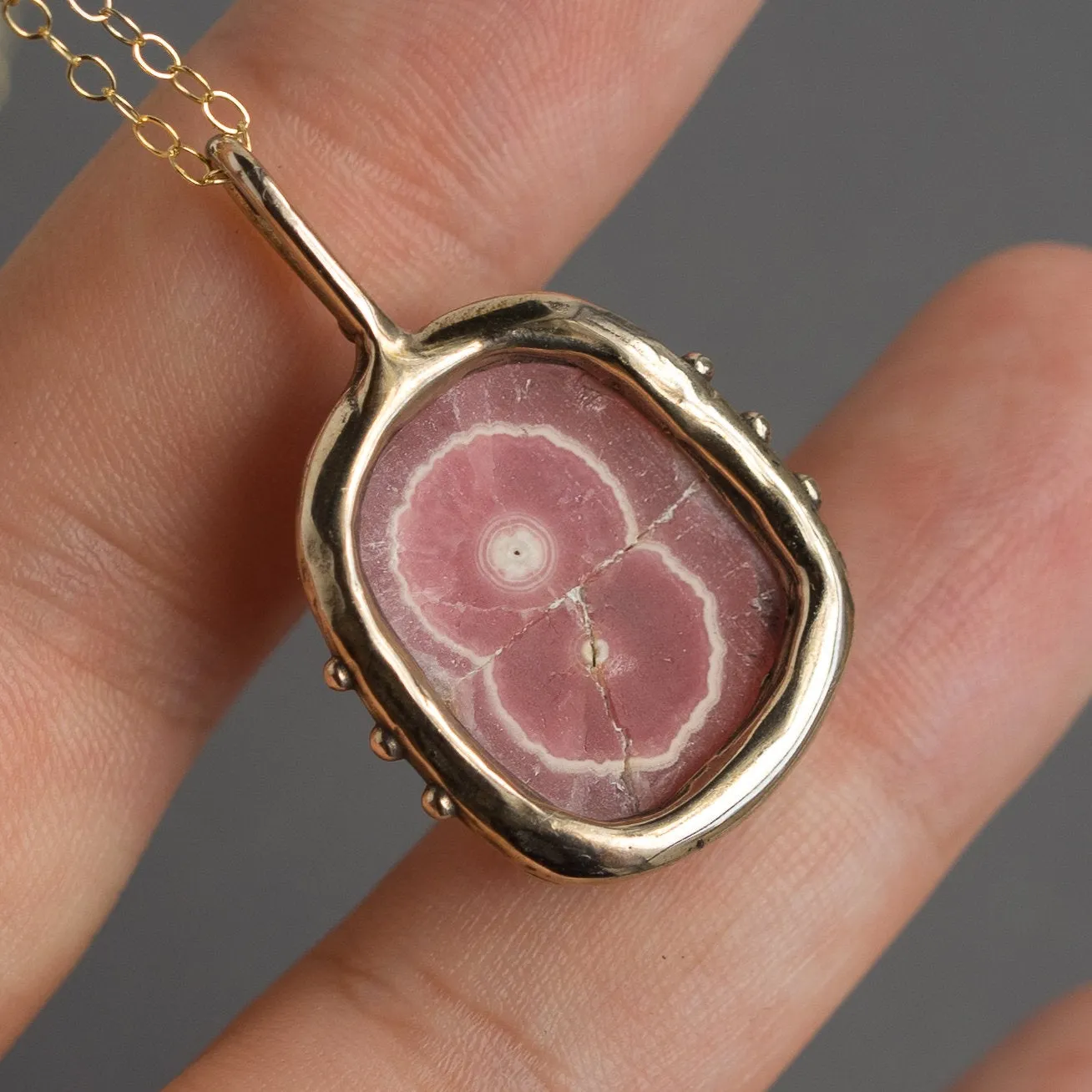 Rhodochrosite Stalactite Pendant