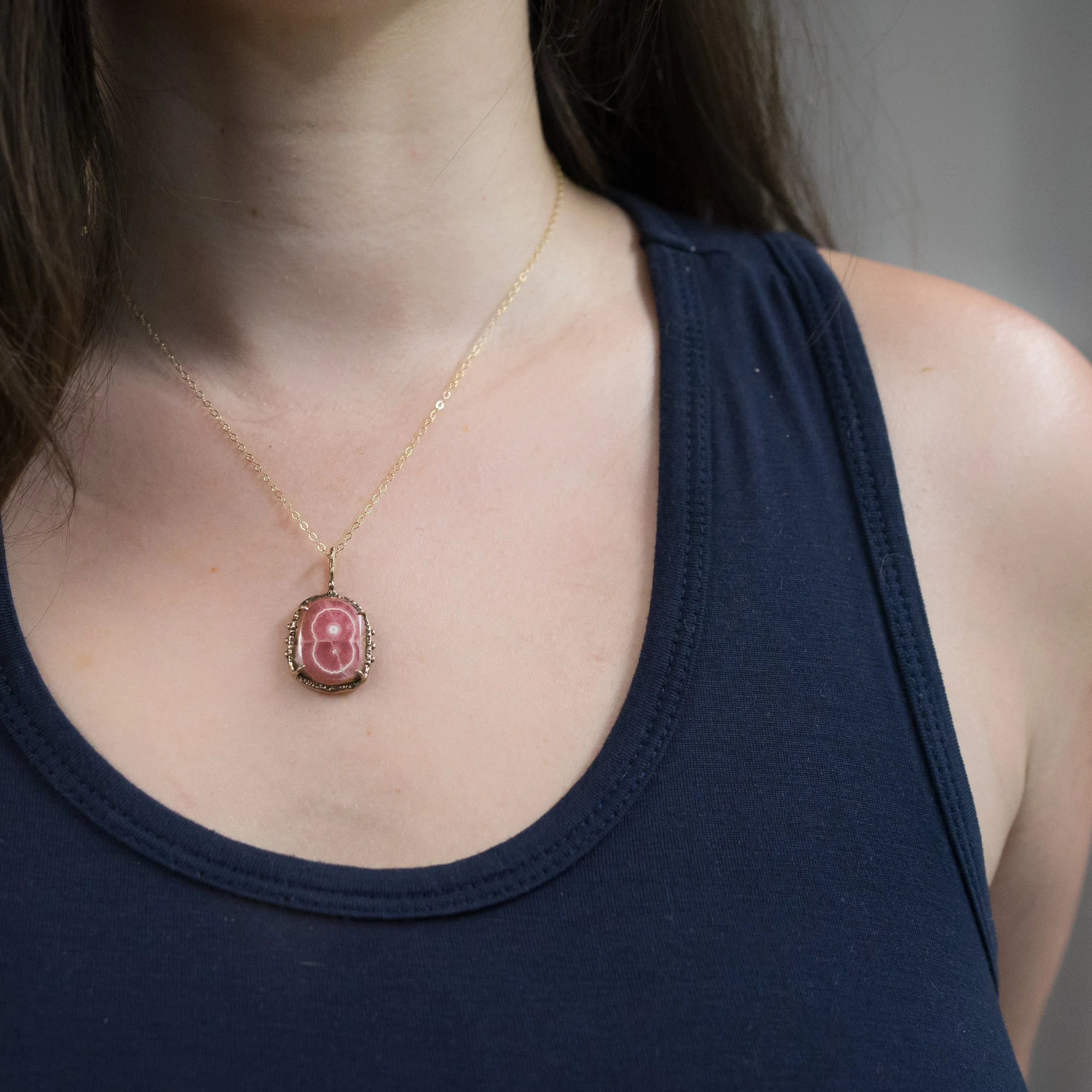Rhodochrosite Stalactite Pendant