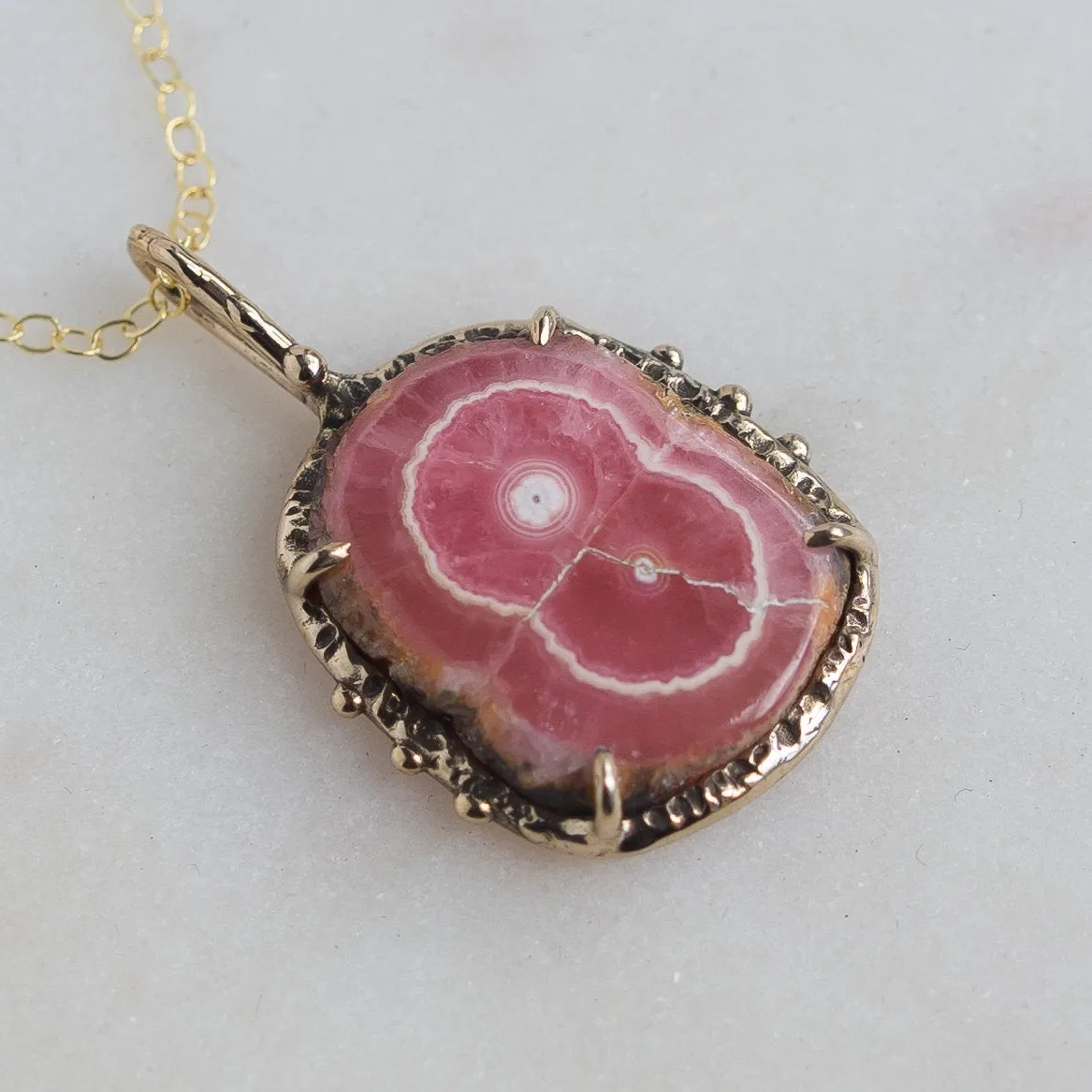 Rhodochrosite Stalactite Pendant