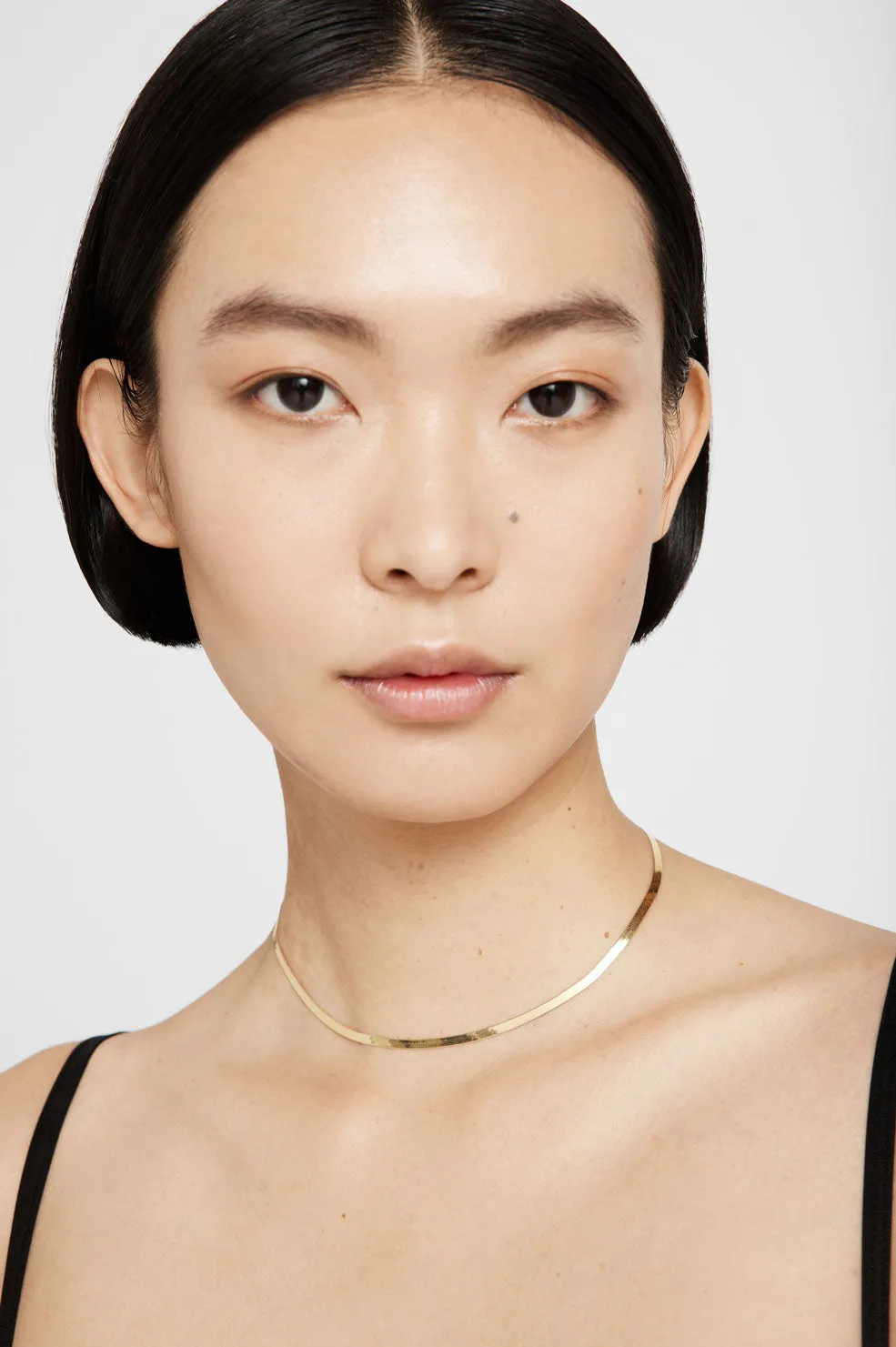 Ribbon Coil Necklace - 14k Gold