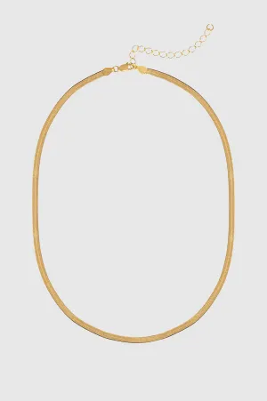 Ribbon Coil Necklace - 14k Gold