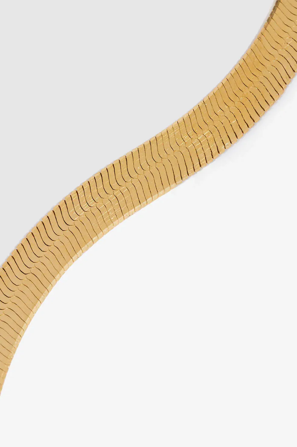 Ribbon Coil Necklace - 14k Gold