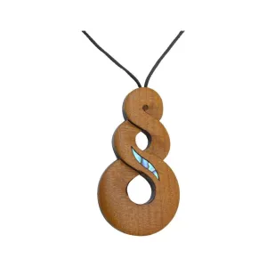 Rimu Wooden Pendant - Twist