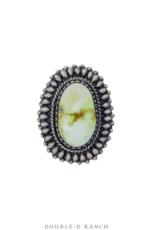 Ring, Natural Stone, Turquoise, Palomino Mine, Hallmark, Contemporary, 8, 1721