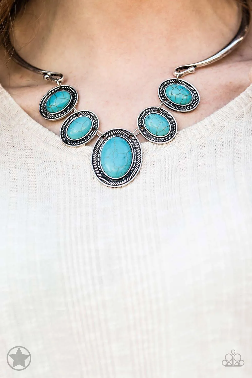 River Ride - Blue (Turquoise) Necklace