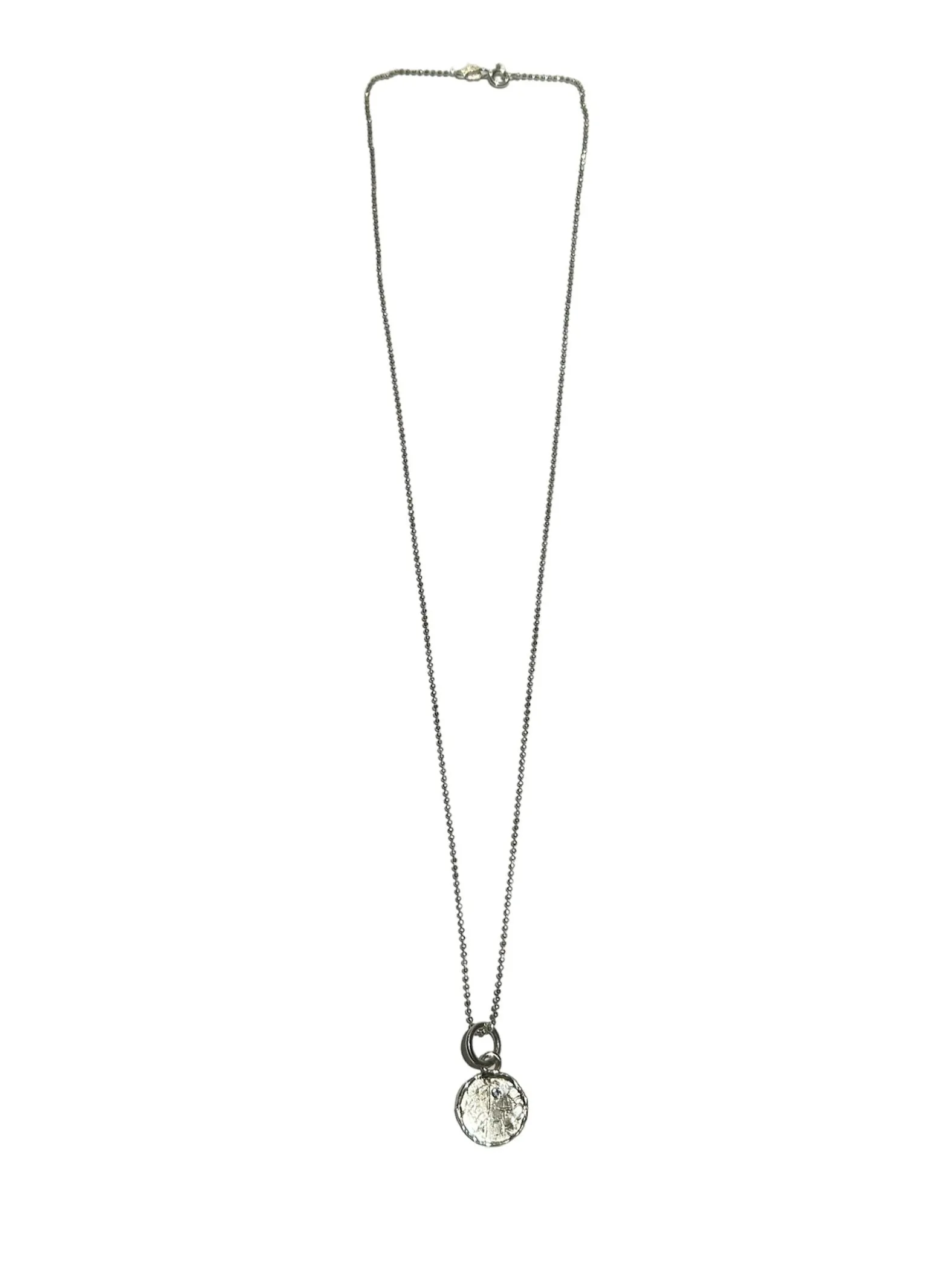 ROQUE DESIGNS- Coral Coin Amulet Necklace (different stones available)