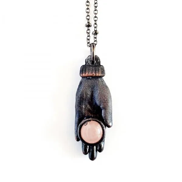 Rose Quartz Fortune Tellers Necklace