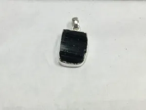 Rough Black Tourmaline Pendant