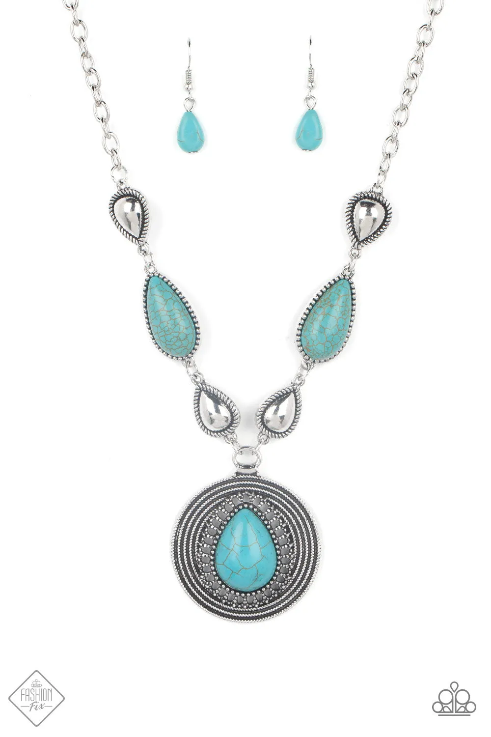 Saguaro Soul Trek - Blue (Turquoise) Necklace (SSF-0422)