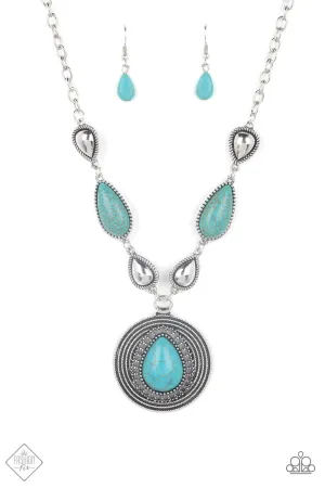 Saguaro Soul Trek - Blue (Turquoise) Necklace (SSF-0422)