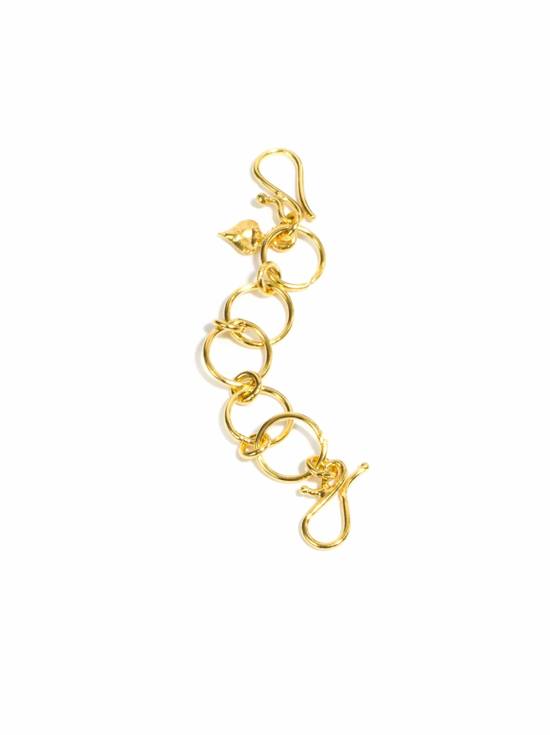 Saint Cross Vine Rosary Necklace - Cream   Necklace Extender