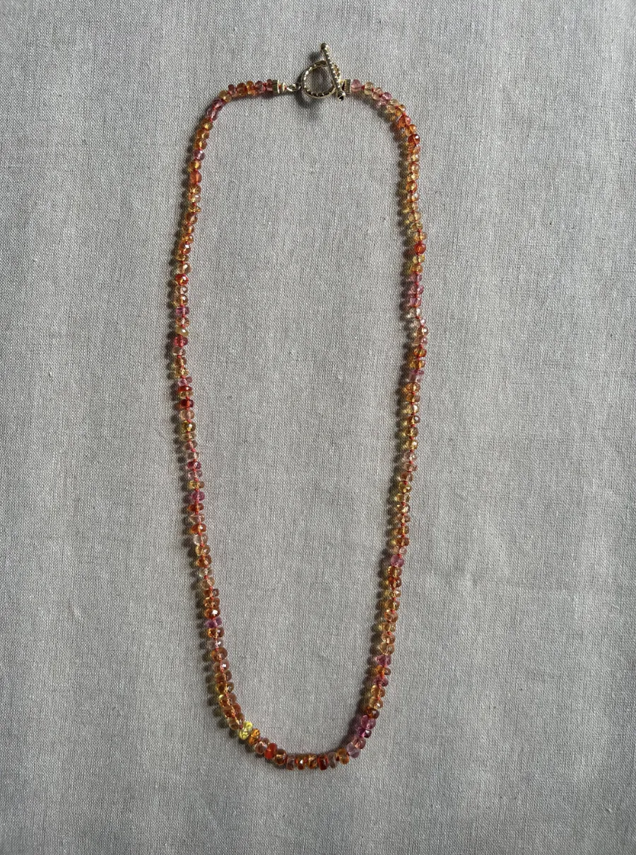 Sapphire Necklace, Padparascha Sapphires