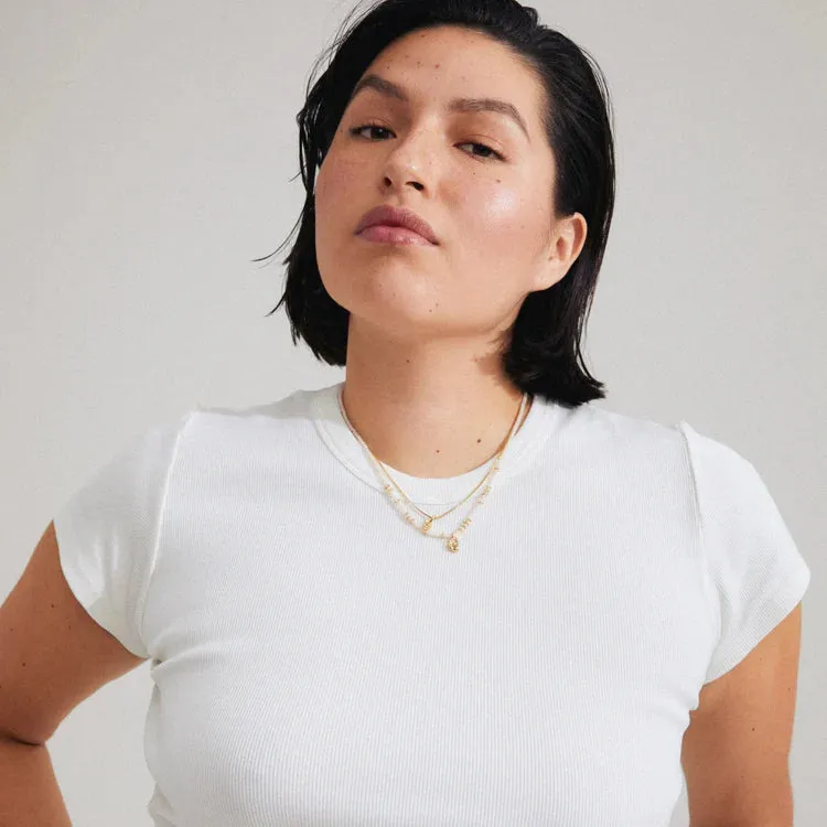 Sea Necklace - White/Gold