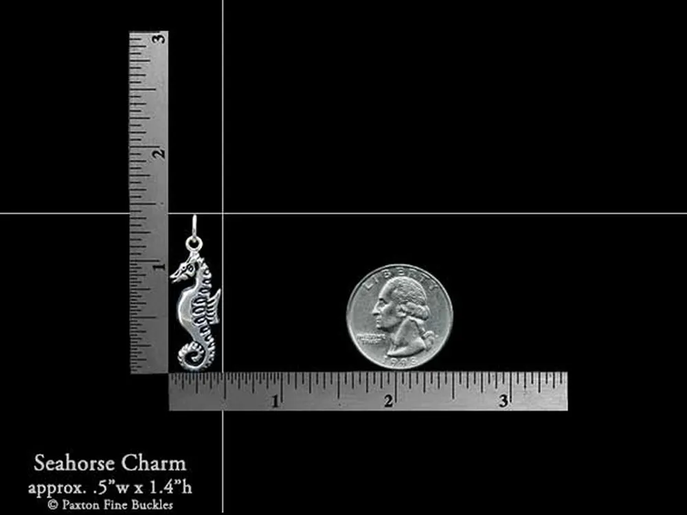 Seahorse Charm Necklace Sterling Silver