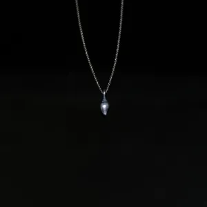 Seashell Necklace - Single Shell - Silver