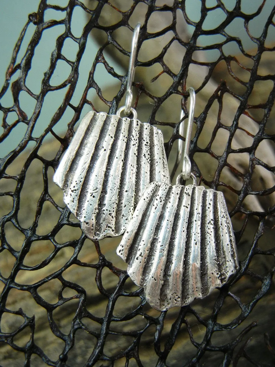 SeaShell Silver Earrings