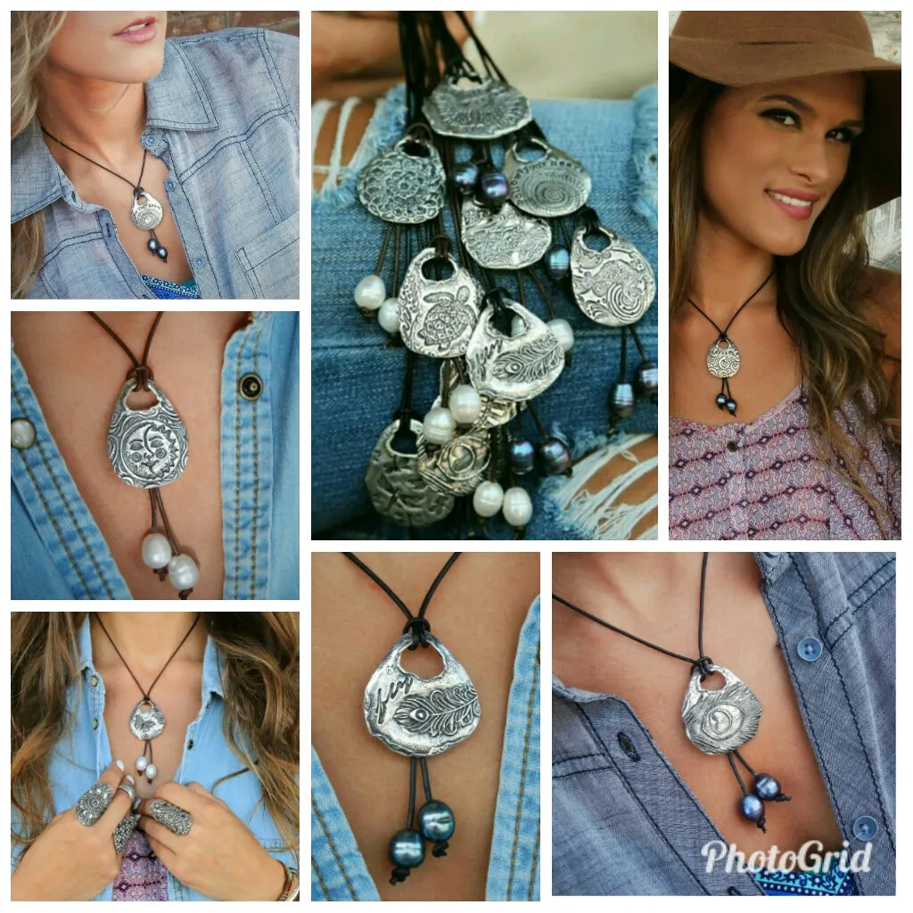 SeaShell Silver Earrings