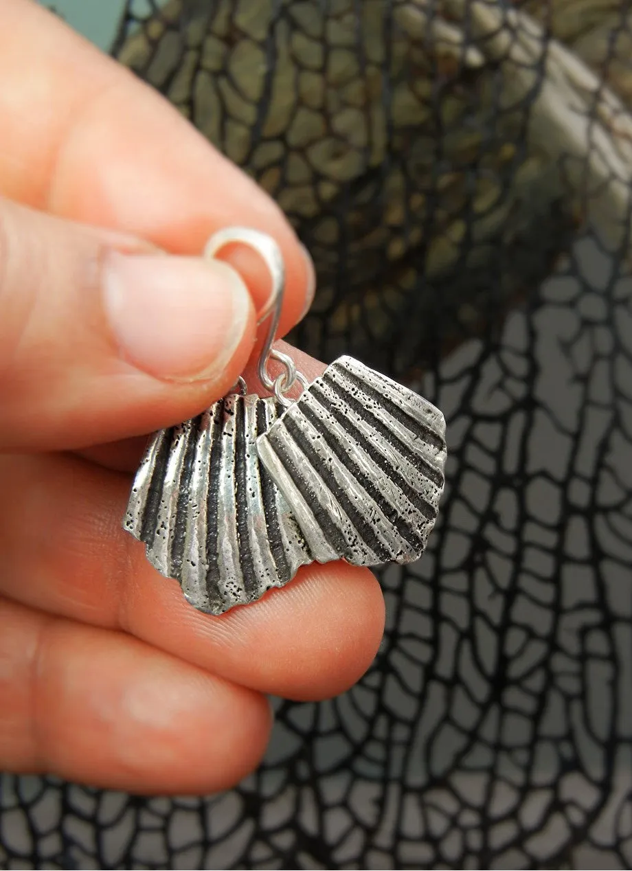 SeaShell Silver Earrings