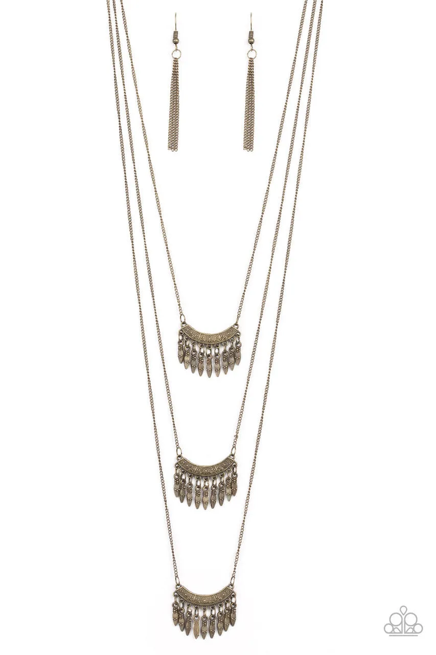 Seasonal Charm Brass Paparazzi Necklace