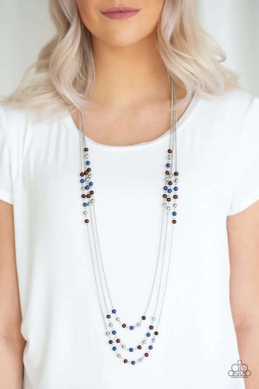 Seasonal Sensation Blue Paparazzi Necklace