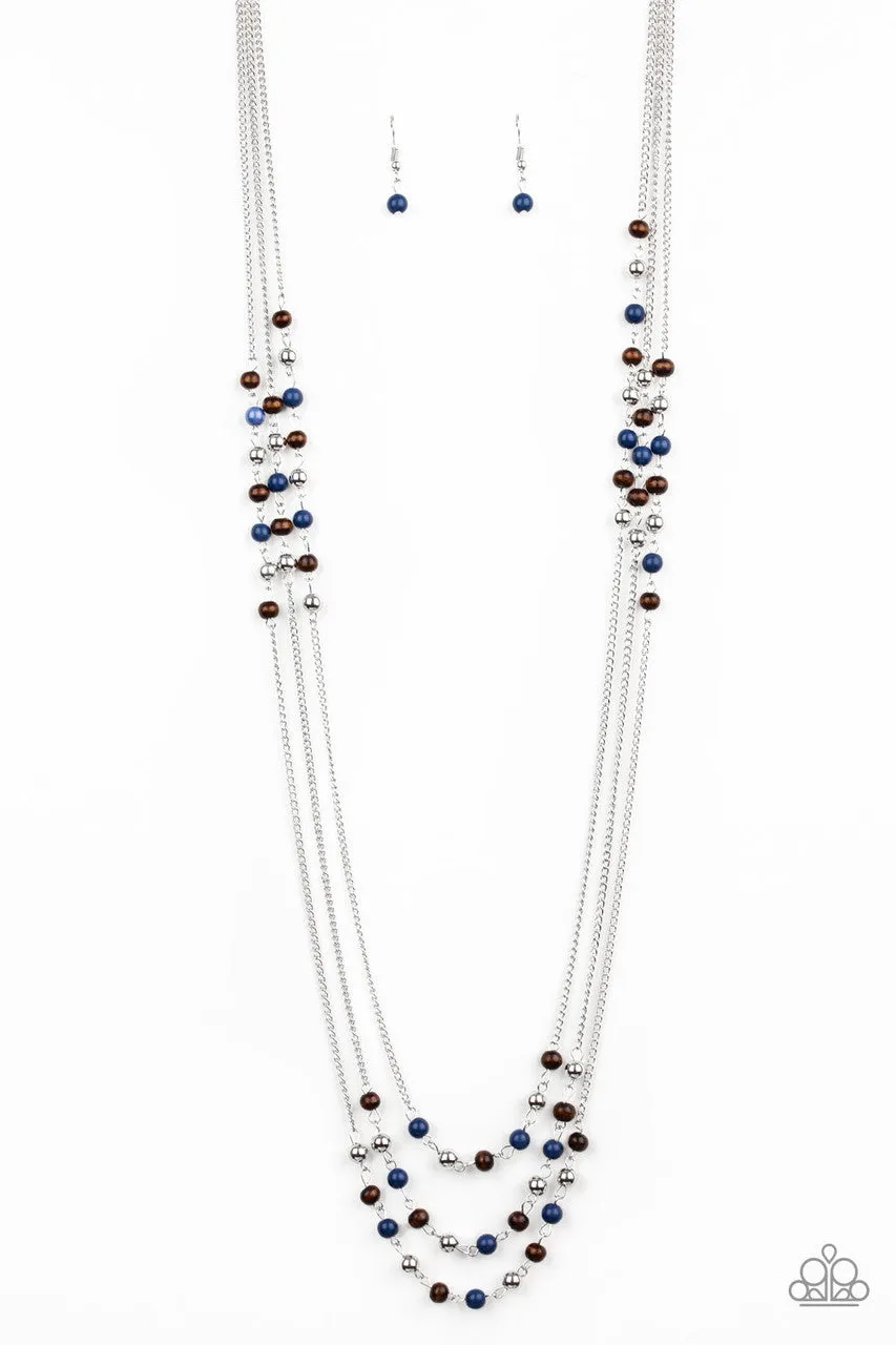 Seasonal Sensation Blue Paparazzi Necklace